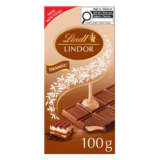Lindor Milk Chocolate Bar Tiramisu 100 g