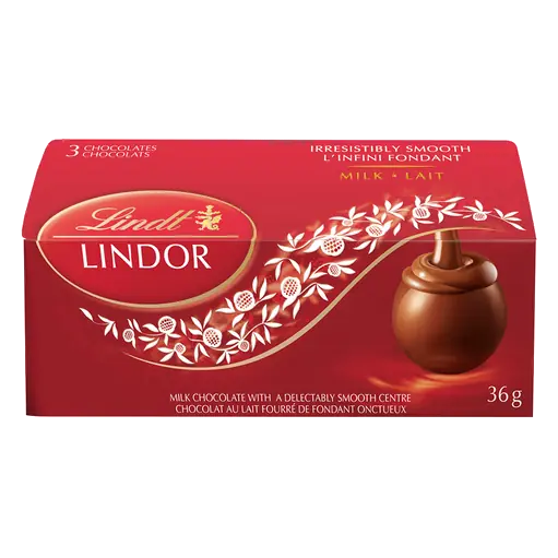 Lindor Milk Chocolate Truffles 3 Pack 36 g