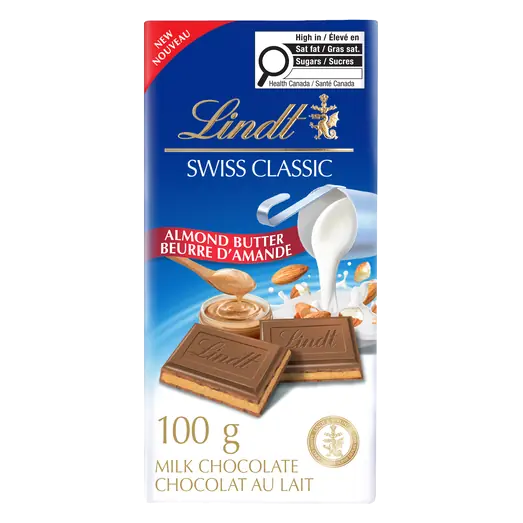 Swiss Classic Milk Chocolate Bar Almond Butter 100 g