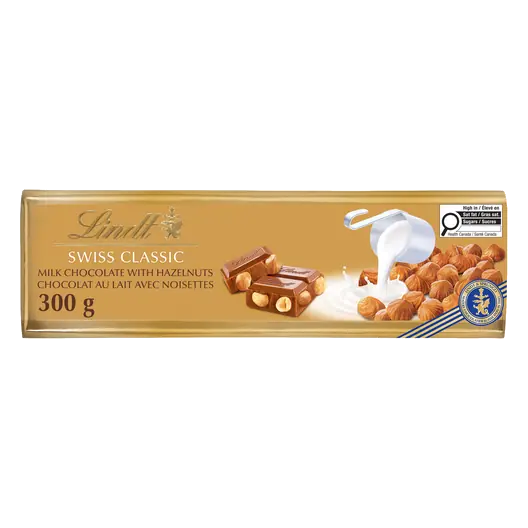 Swiss Classic Milk Chocolate Bar Gold Hazelnut 300 g