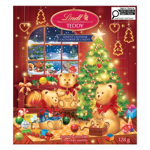 Teddy Advent Calendar Assorted Milk Chocolate 128 g