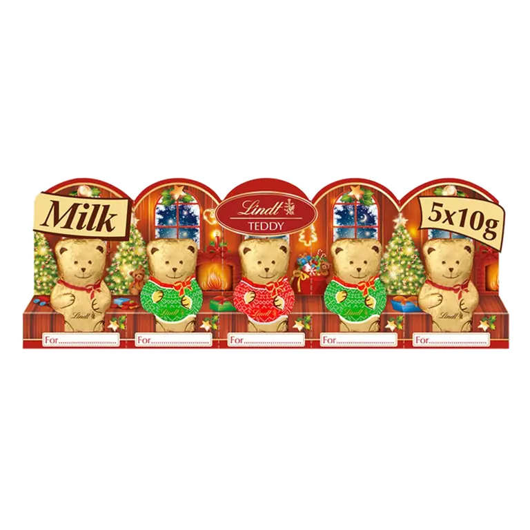 Milk Chocolate Teddy Bears 5x10g