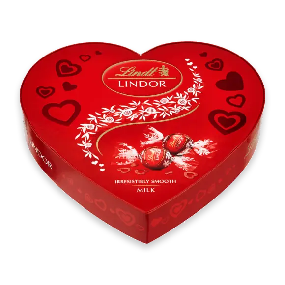 Milk Lindor Chokladkulor Hjärtask