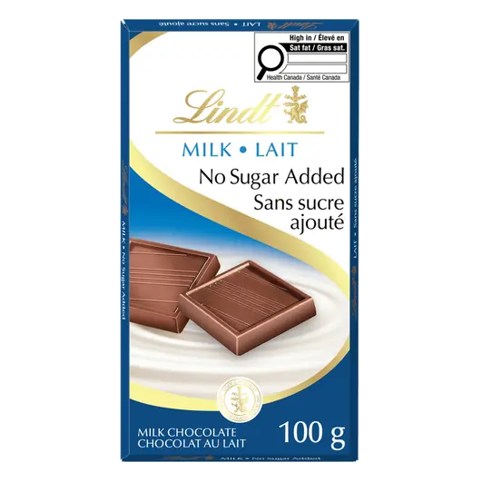 No Sugar Added Milk Chocolate Bar 100 g