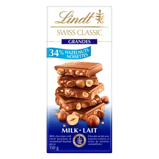 Swiss Classic Milk Chocolate Bar Hazelnut 150 g