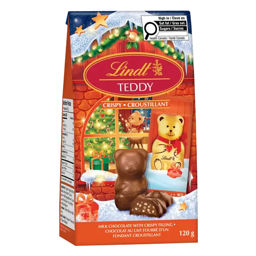 TEDDY Flat Back Crispy Milk Chocolate Bag 120 g