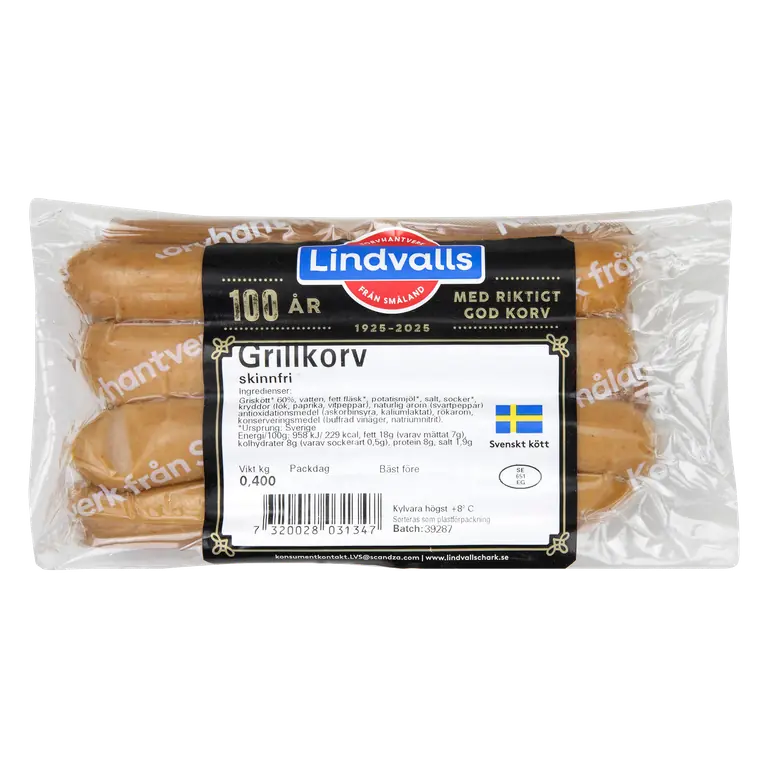 Grillkorv Skinnfri