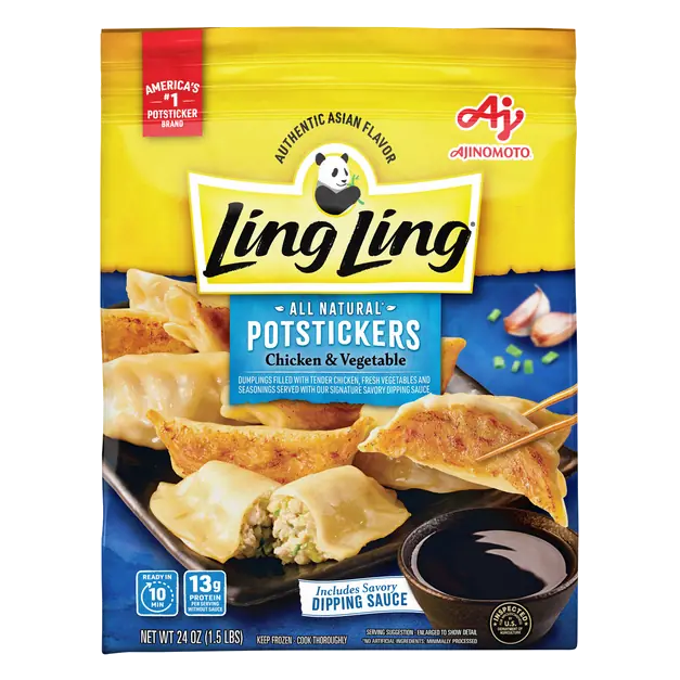 All Natural Chicken & Vegetable Potstickers Dumplings Frozen