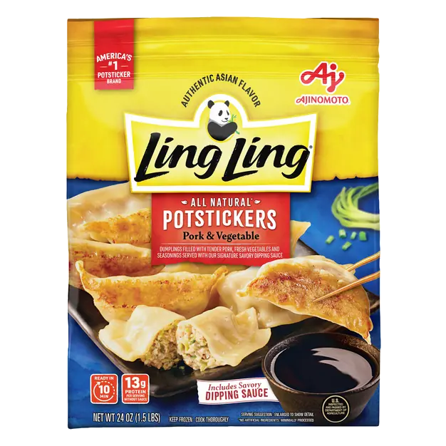 All Natural Pork & Vegetable Potstickers Dumplings Frozen