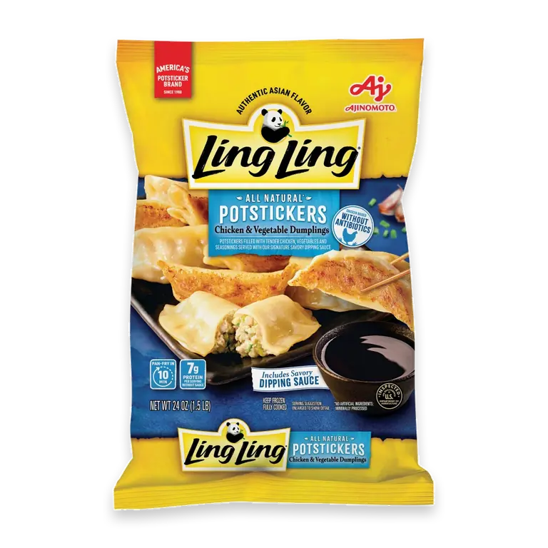 Chicken & Vegetable Potstickers Frozen Asian Appetizers, 24oz