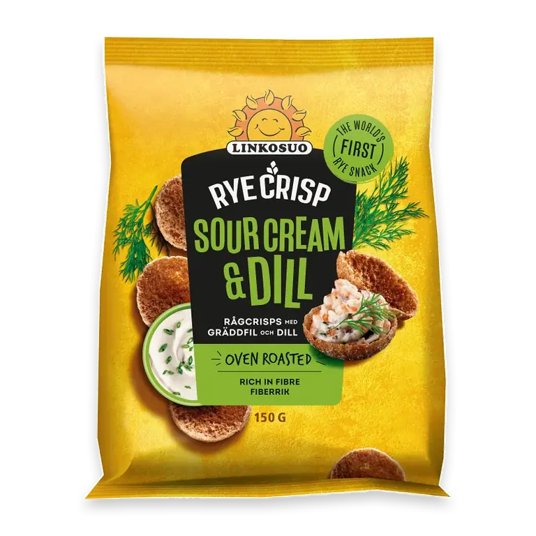 Rågchips Sourcream & Dill 150g Surdeg