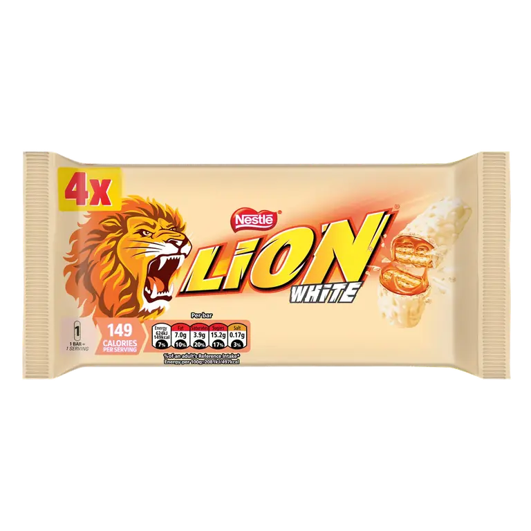 Lion White Snack Size 4 Pack Multipack 120g
