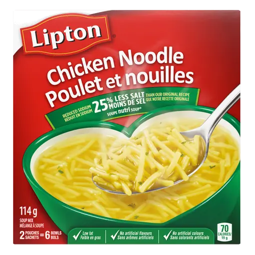 Dry Soup Mix Chicken Noodle 25% Less Sodium For A Delicious Soup 114 g