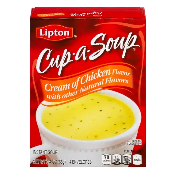 Lipton Cream of Chicken Instant Cup-A-Soup Mix - 4 ct