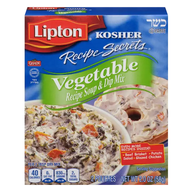 Lipton Recipe Secrets Kosher Vegetable Soup & Dip Mix - 2 ct