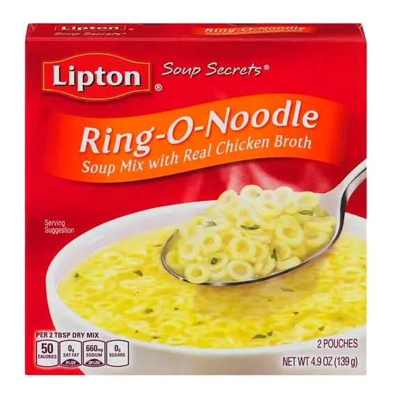 Lipton Ring-O-Noodle Soup Mix - 2 ct