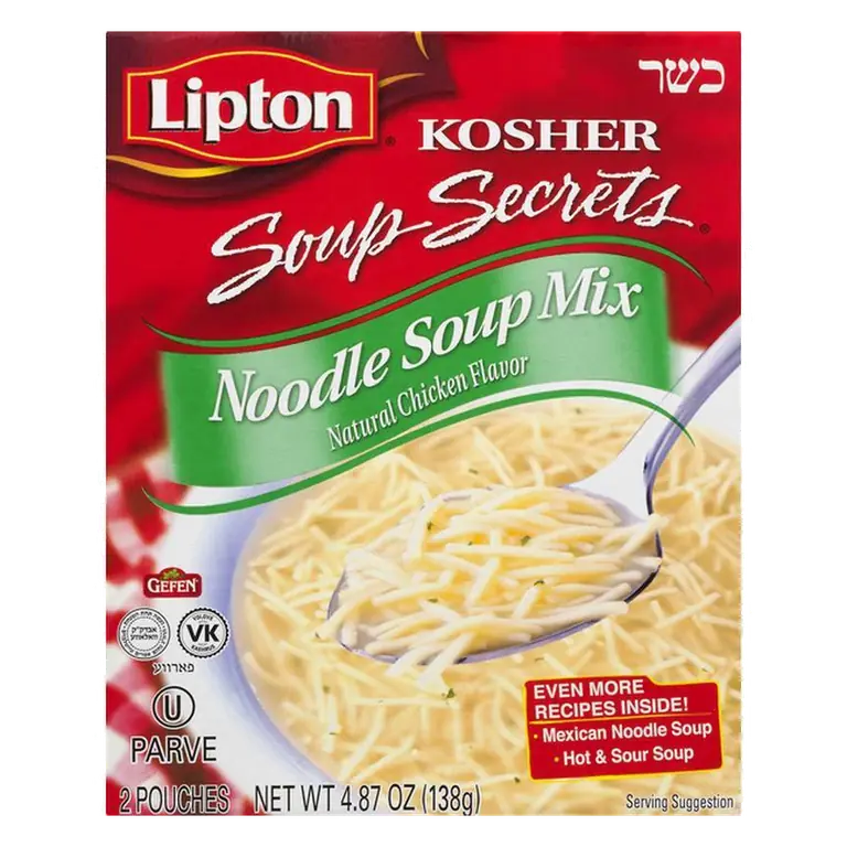 Lipton Soup Secrets Kosher Noodle Soup Mix, 4.87oz
