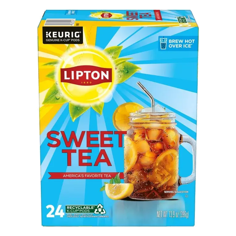 Lipton Southern Sweet Iced Tea Caffeinated Keurig K-Cup Pods, 24ct
