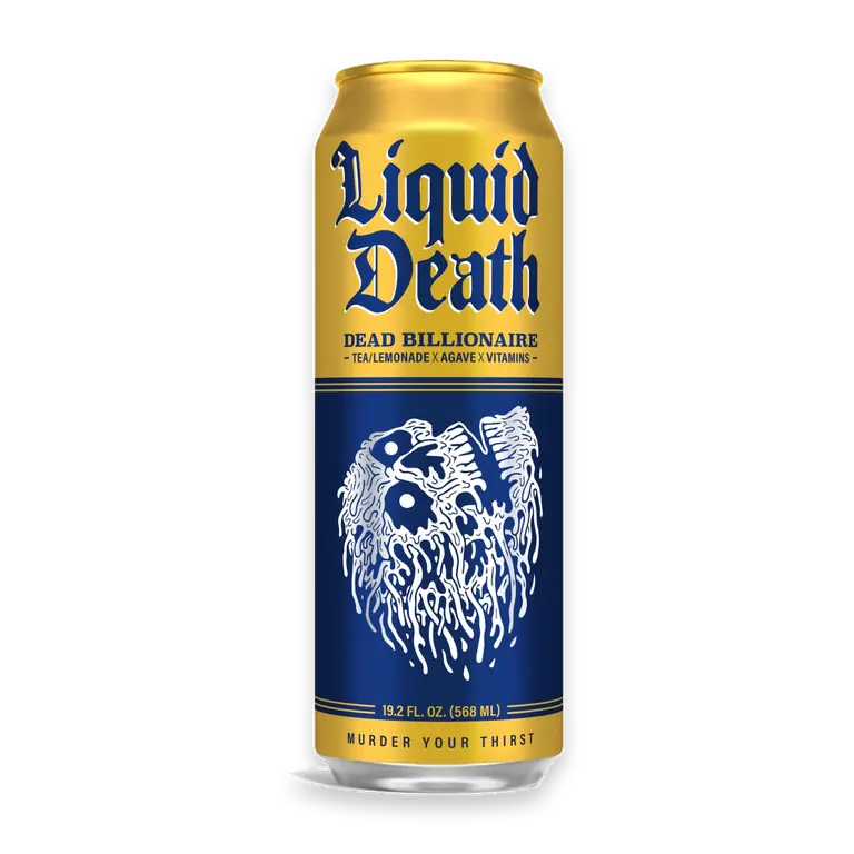 , Dead Billionaire Iced Tea, Half Lemonade Half Black Tea