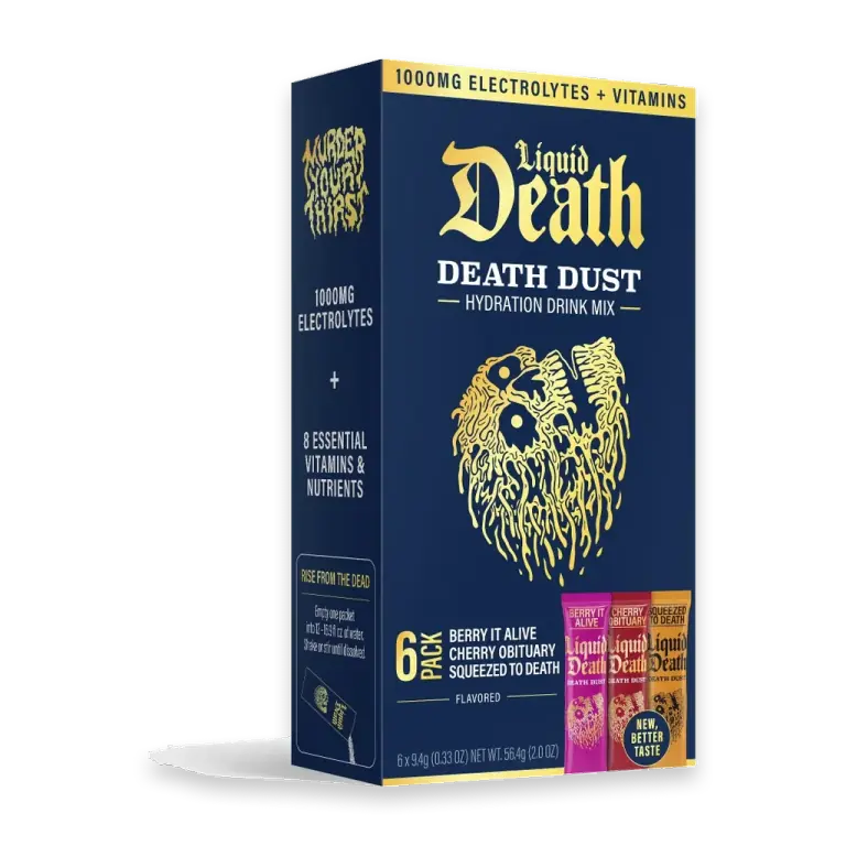 Death Dust Hydration Drink Mix Sticks - Cherry Berry & Orange