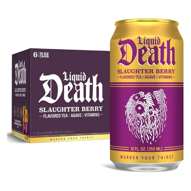 Liquid Death Slaughter Berry Tea, 6pk/12 fl oz Cans