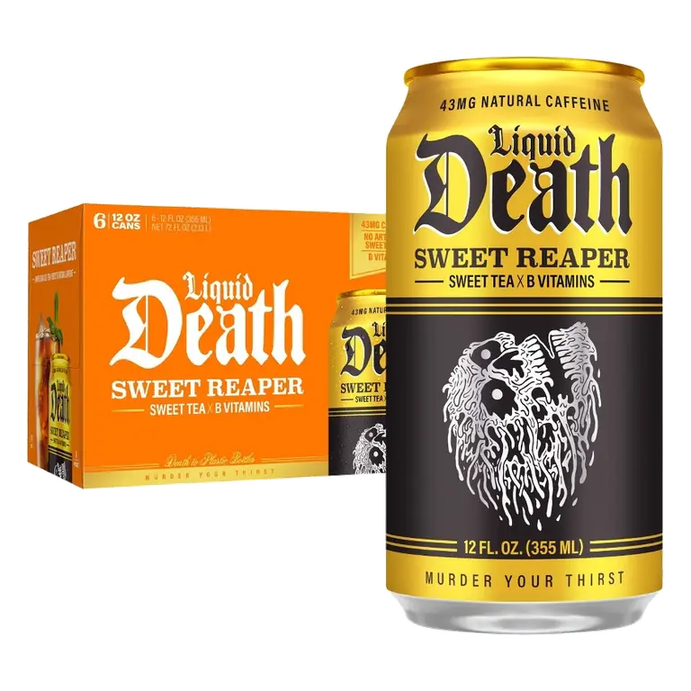 Liquid Death Sweet Reaper Tea, 6pk/12 fl oz Cans