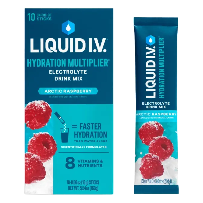 Liquid I.V. Hydration Multiplier Electrolyte Drink Mix Powder - Arctic Raspberry - 5.64oz/10ct