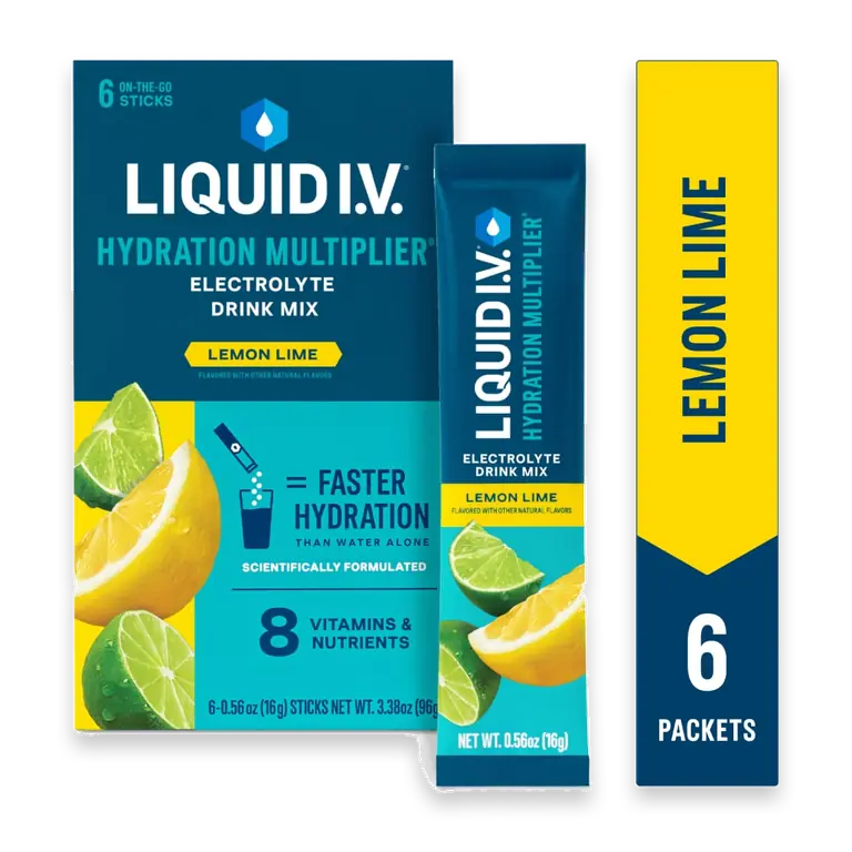 Hydration Multiplier Electrolytes Lemon Lime Drink Mix Packets