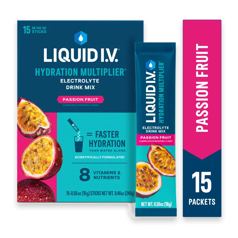 Hydration Multiplier Electrolytes Passion Fruit Drink Mix Packets