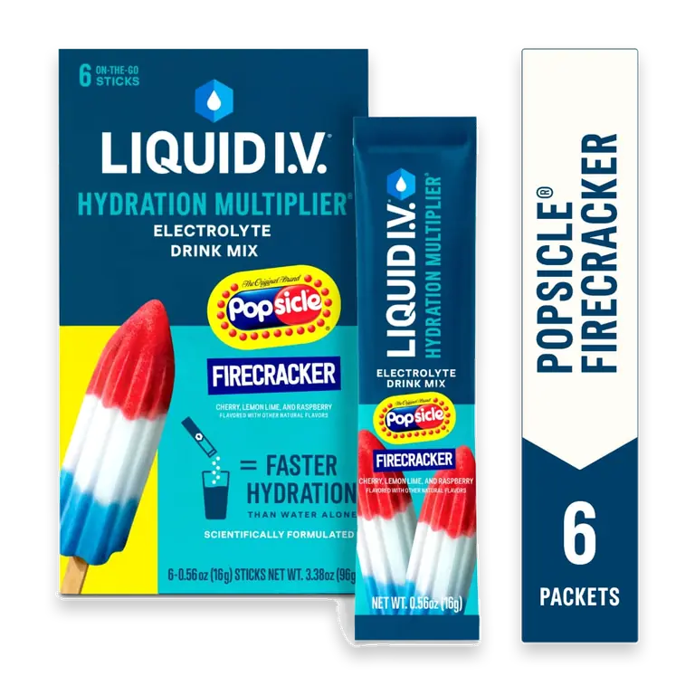 Hydration Multiplier Electrolytes Popsicle Firecracker Drink Mix Packets