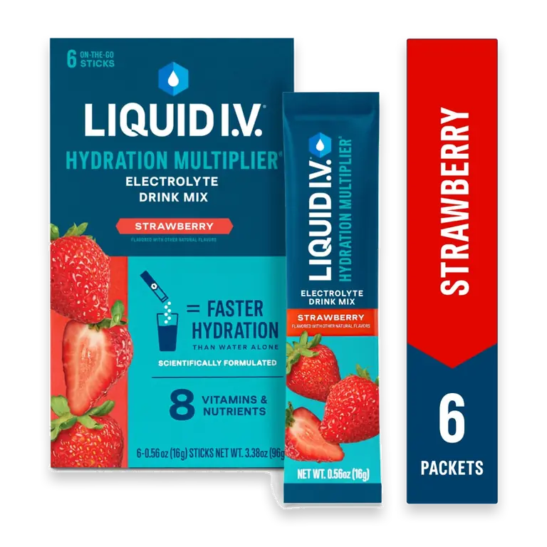 Hydration Multiplier Electrolytes Strawberry Drink Mix Packets