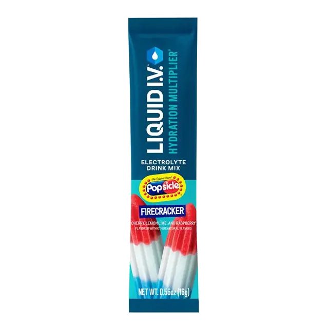 Liquid I.V. Hydration Multiplier Popsicle Firecracker Electrolyte Drink Mix 0.56 oz