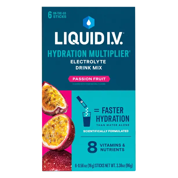 Passion Fruit Electrolyte Drink Mix Sticks - 6 ct