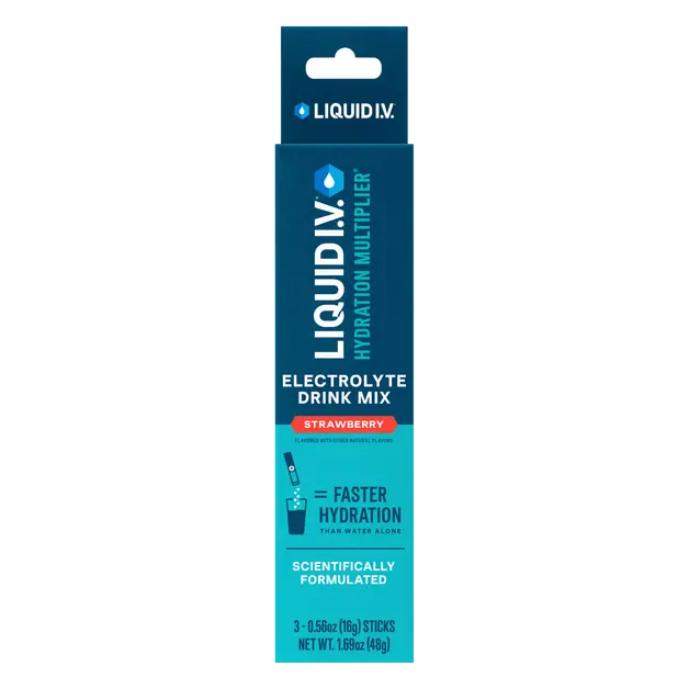 Strawberry Electrolyte Drink Mix Sticks - 3 ct