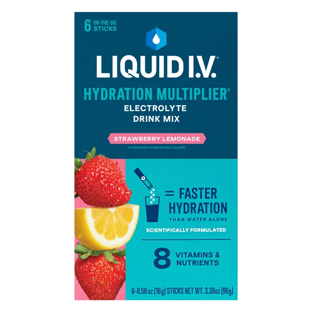 Strawberry Lemonade Electrolyte Drink Mix Sticks - 6 ct