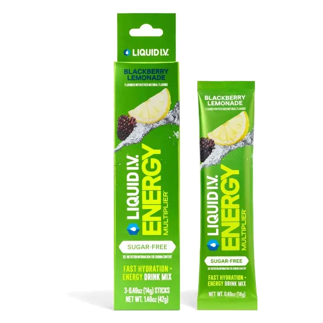 Liquid I.V. Sugar Free Energy Multiplier - Blackberry Lemonade - 3ct