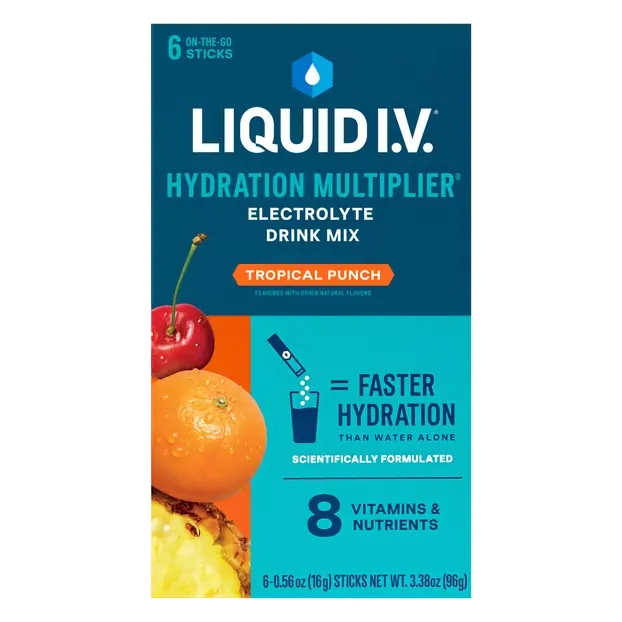 Tropical Punch Electrolyte Drink Mix Sticks - 6 ct