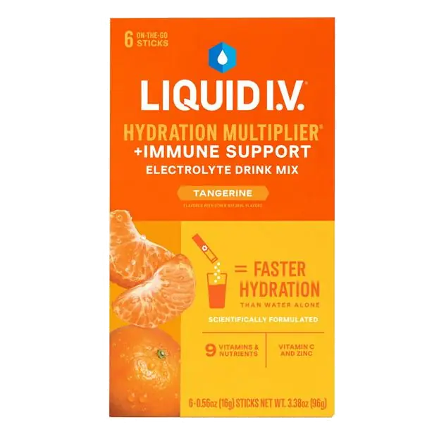 Liquid I.V. Hydration Multiplier+, Tangerine 6-0.56 oz