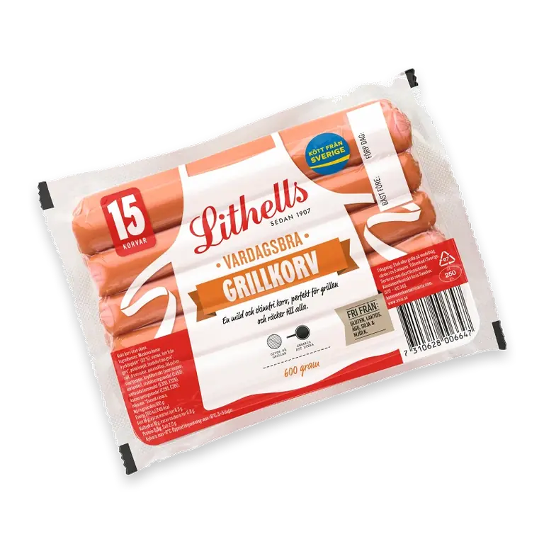 Grillkorv Vardagsbra 600g