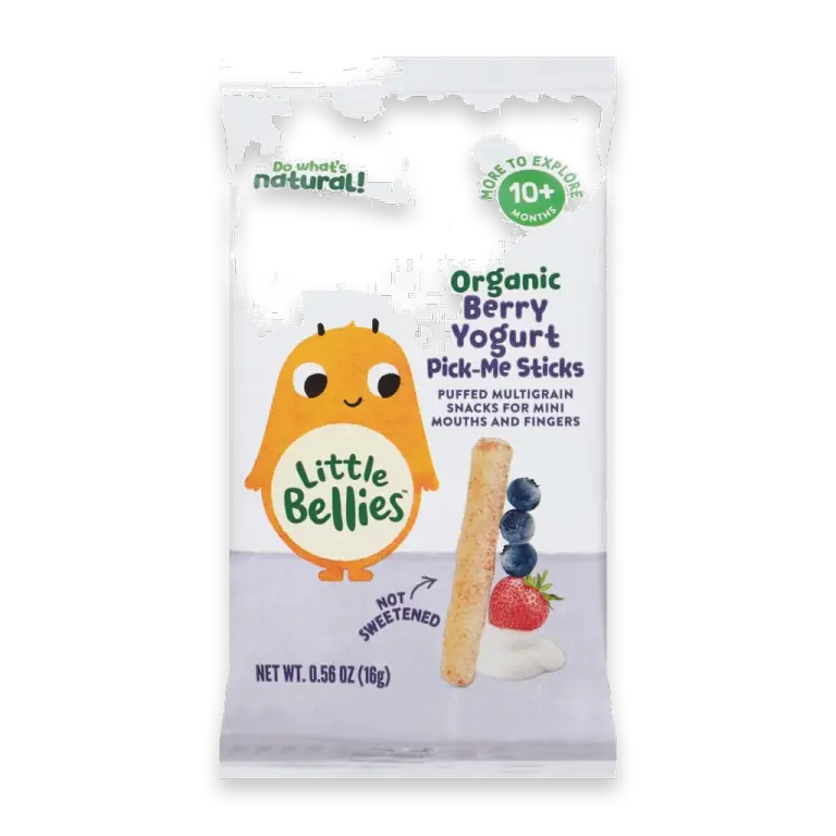 Organic Berry Yoghurt Pick-Me Sticks Puffed Multigrain Snacks
