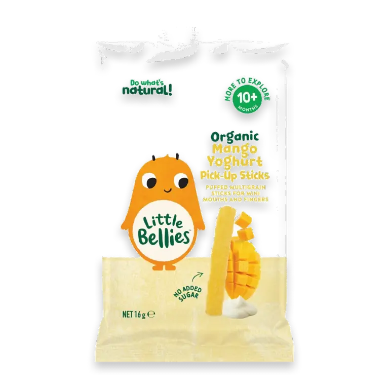 Organic Mango Yogurt Pick-Me Sticks Puffed Multigrain Snacks