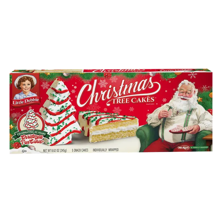 Christmas Tree Snack Cakes