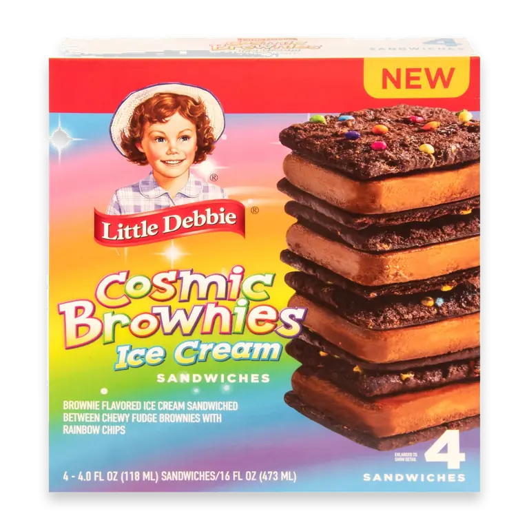 Cosmic Brownie Ice Cream Sandwiches
