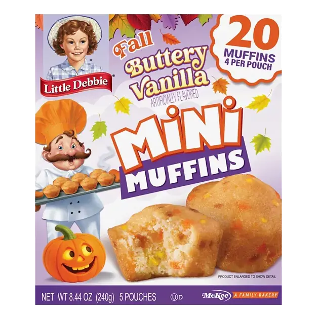 Fall Buttery Vanilla Mini Muffins