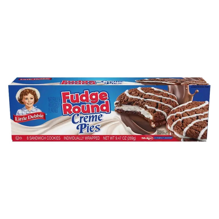 Little Debbie Fudge Round Creme Pies, 9.47oz