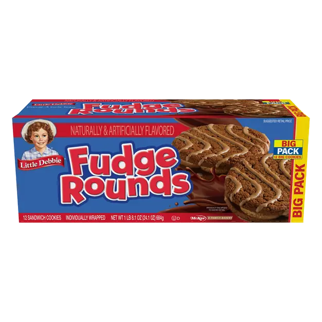 Fudge Rounds Snack Cakes Big Pack - 12 ct