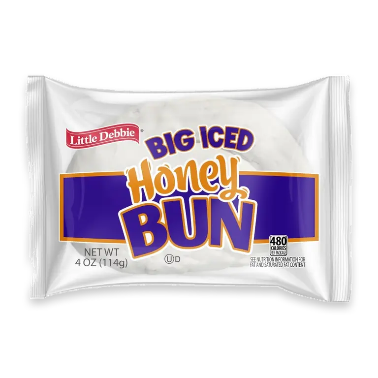 Iced Honey Bun Snack Cake