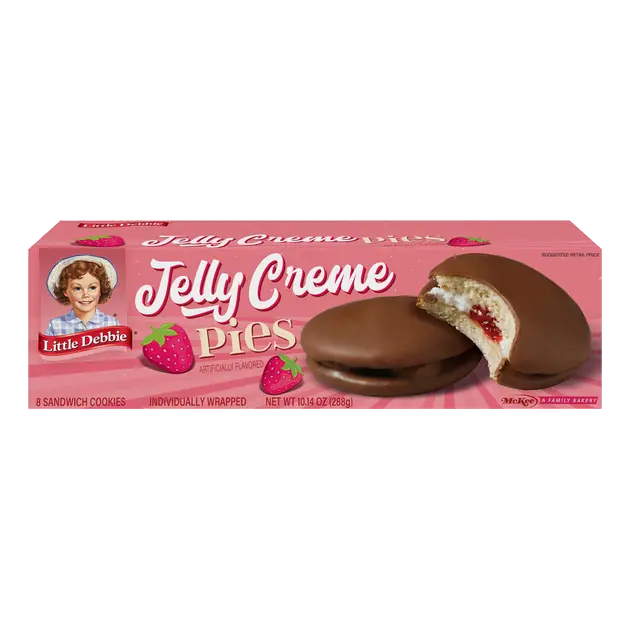 Jelly Creme Flavored Sandwich Cookies Pies