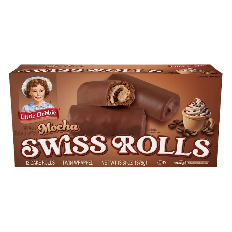 Little Debbie Mocha Swiss Rolls, 13.3oz