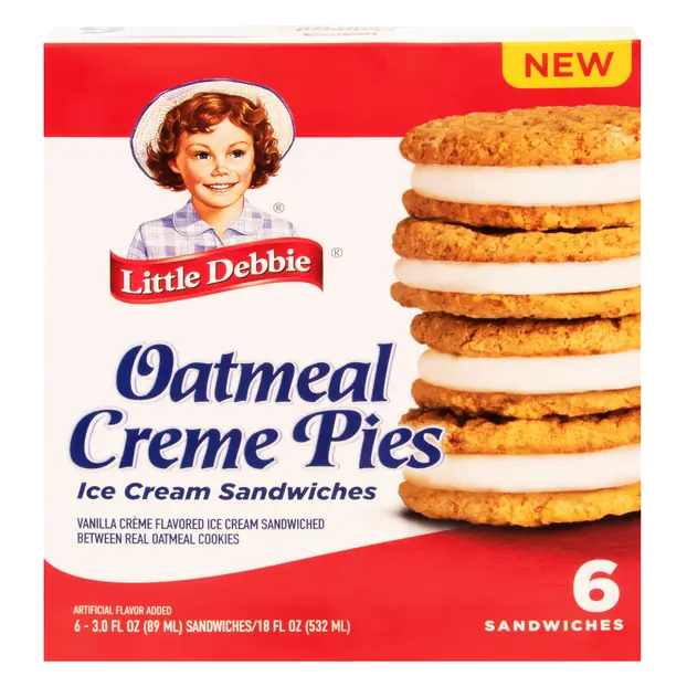 Oatmeal Creme Pies Ice Cream Sandwiches - 6 ct